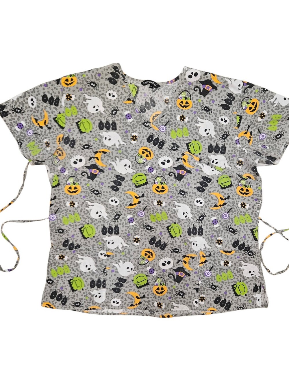 Halloween Scrub Top